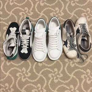 Stylish Sneakers - Black, White, Green, Blue